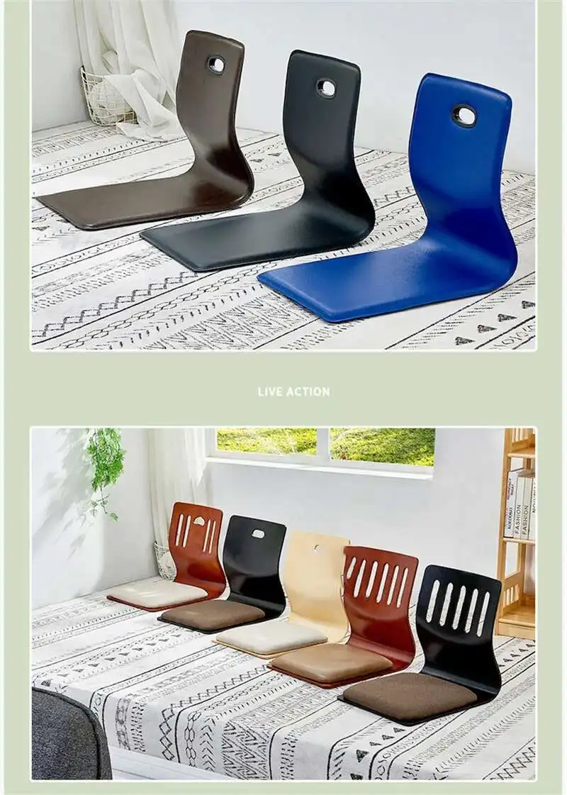 Lazy Sofa Tatami Single Legless Backrest Chair bedroom Japanese Floor Chair Cushion Seat Sofa Set Living Room Furniture B