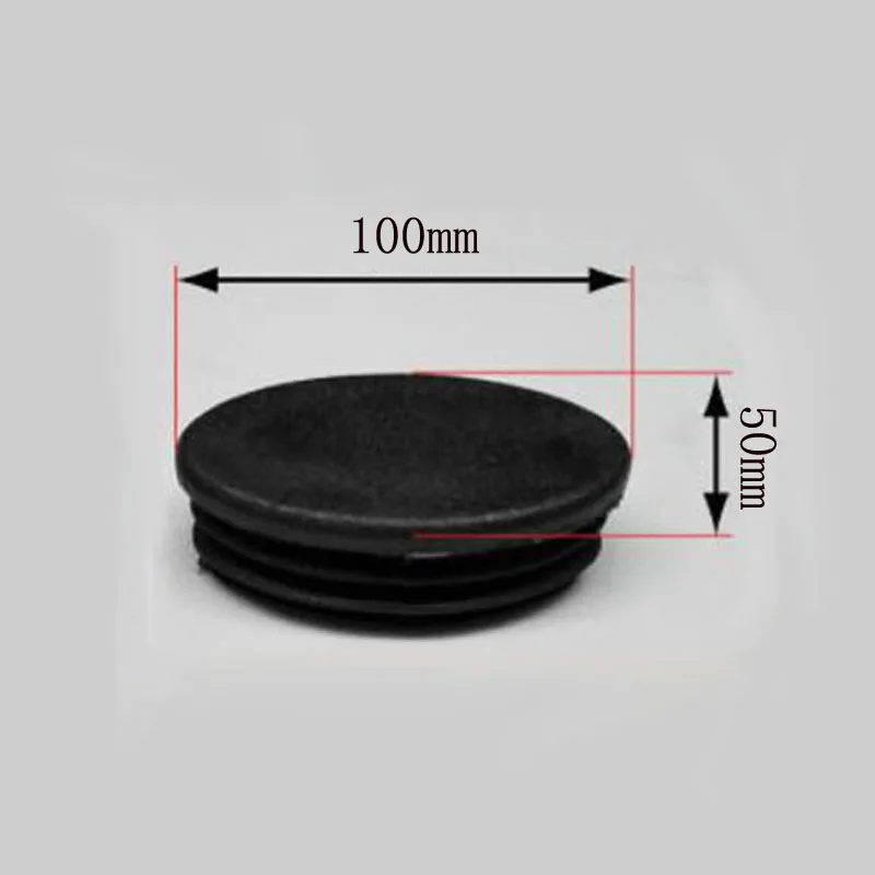 50/100pcs Oval Chair End Caps Tubing Plug Cap Furniture Oval Pads Silicone Chair Leg Cap for Desk Protector Leveling Feet System