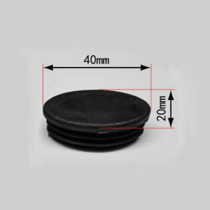 50/100pcs Oval Chair End Caps Tubing Plug Cap Furniture Oval Pads Silicone Chair Leg Cap for Desk Protector Leveling Feet System