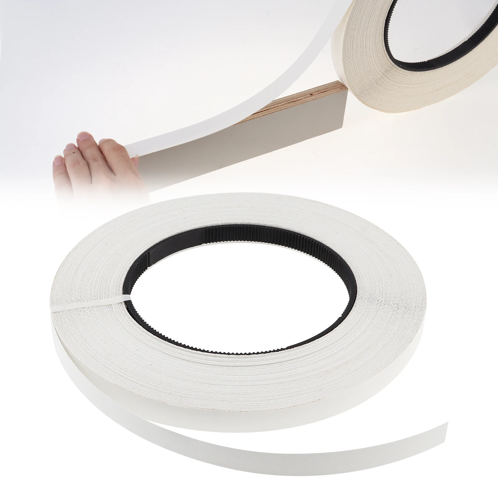 50m 100m White Melamine Edge Banding Pre-glued Veneer Edging Furniture Wood Surface Table Cabinet Edging Tape