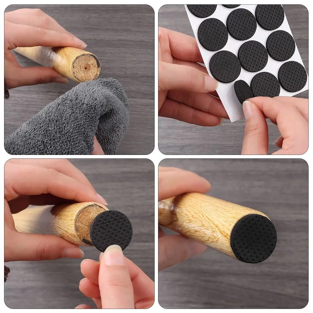 6/9/12Pcs Self Adhesive Felt Pads Non-slip Mat Bumper Cushion Furniture Leg Foot Mat For Chair Table Protector Hardware