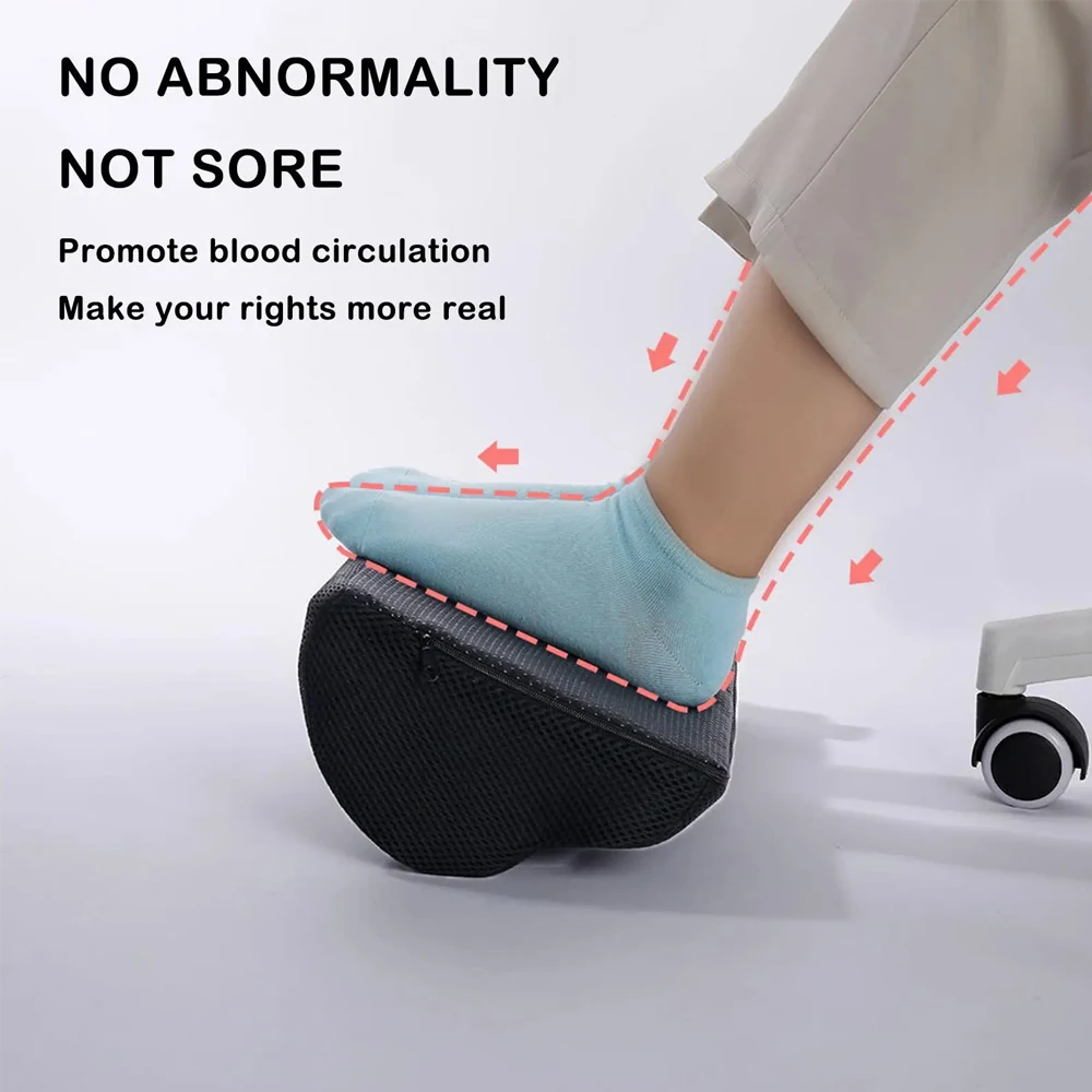 1pcs Memory Foam Office Foot Stool & Under Desk Footrest Leg Elevation Pillow for Gaming & Home Office