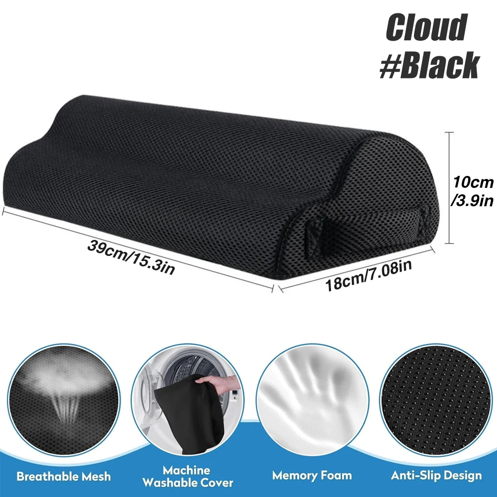1pcs Memory Foam Office Foot Stool & Under Desk Footrest Leg Elevation Pillow for Gaming & Home Office