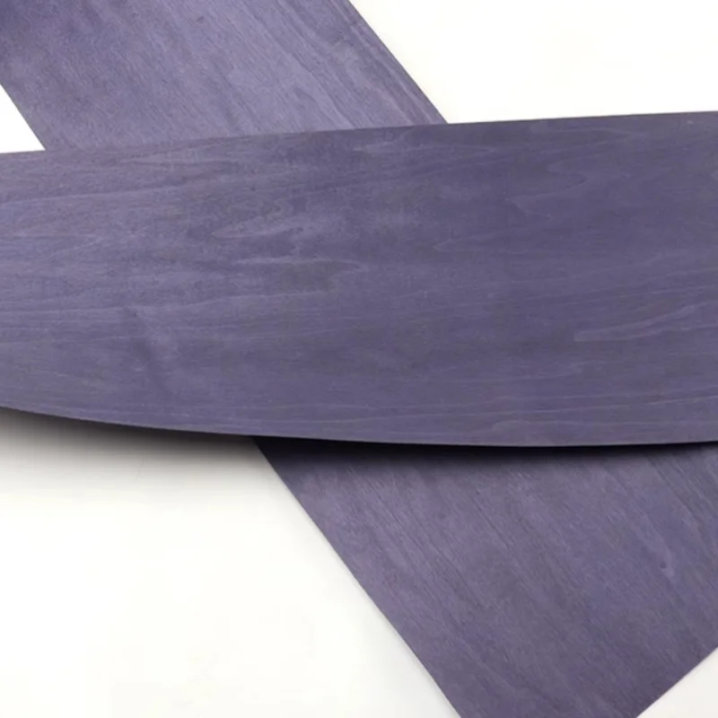 0.5mm Dye Purple Maple Wood Veneer Sheet Blue Multi-Color for Furniture Door Decor Wall Paneling Solid Veneer Panels 250X18cm