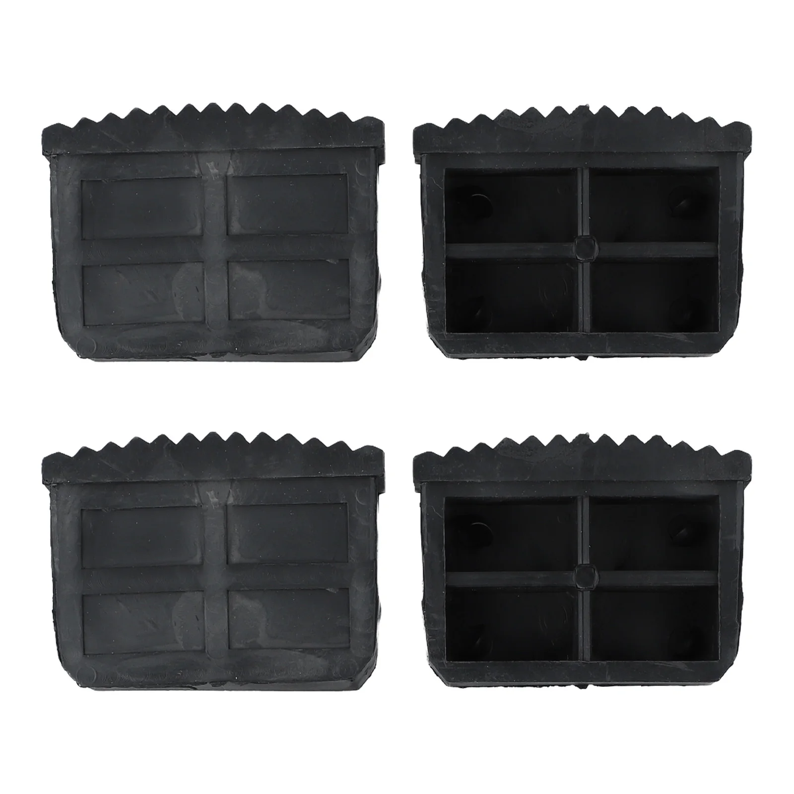 4Pcs/set Ladder Leg Feet Pads Ladder Non Slip Feet Attic Ladder Leg Protector Trapezoid Pads Replacement Non Slip