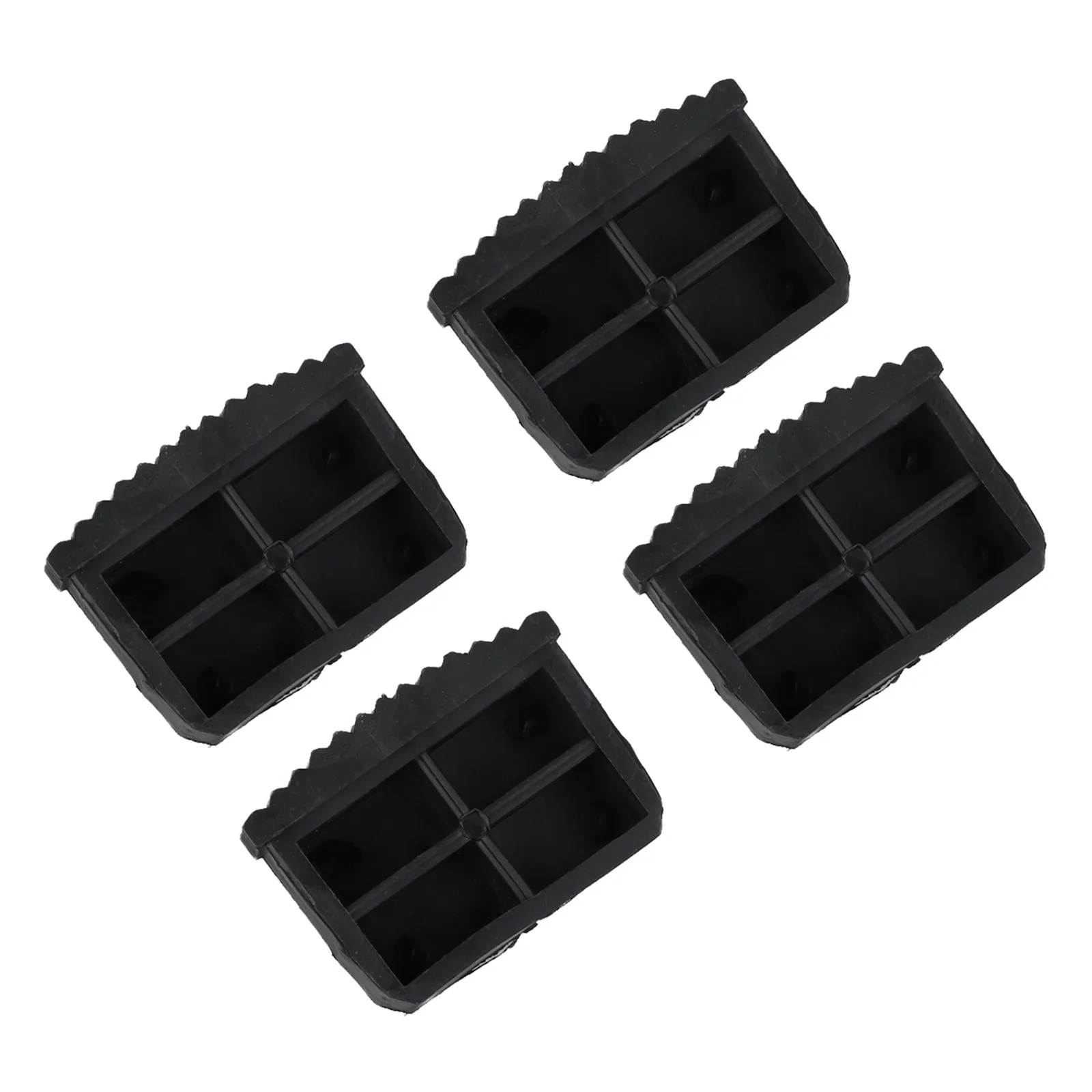 4Pcs/set Ladder Leg Feet Pads Ladder Non Slip Feet Attic Ladder Leg Protector Trapezoid Pads Replacement Non Slip