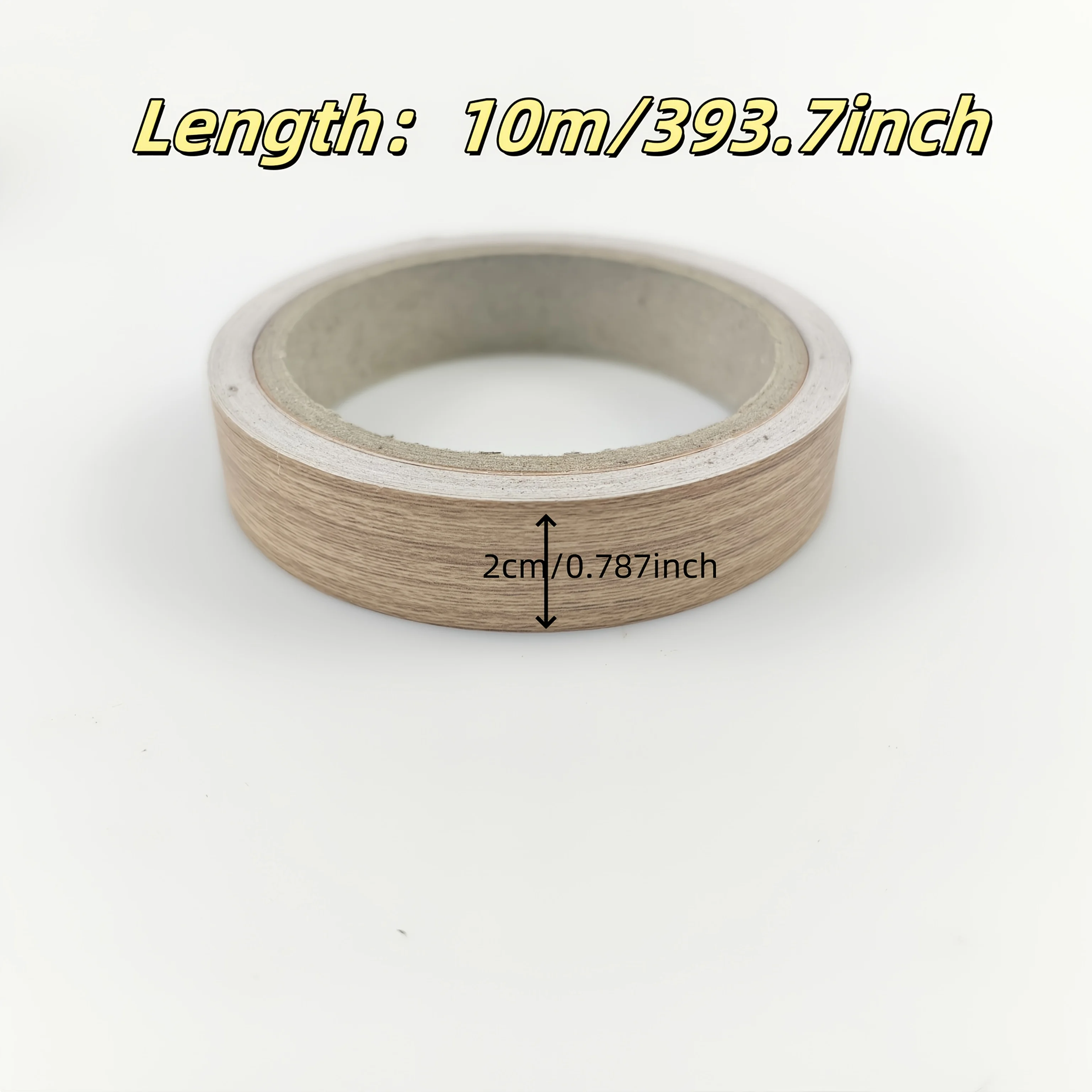 1PC 10mx2cm Preglued Edging PVC Edge Banding for Wood Kitchen Wardrobe Furniture Table Desk Board Edgeband Edger Glossy