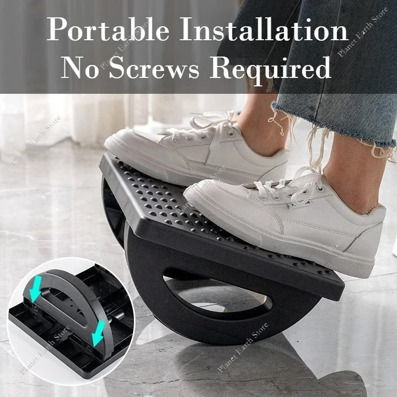 1PC Portability Foot Rest Under Desk Footrest Ergonomic Foot Stool Rocker Balance Board Comfortable Foot Stool for Home Office