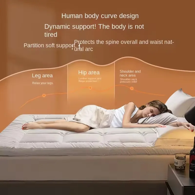 Japanese Tatami Mattress Pad Thickened Slow Rebound Pressure Resistant Single Double Bed Winter Hotel Style for Student Dorm