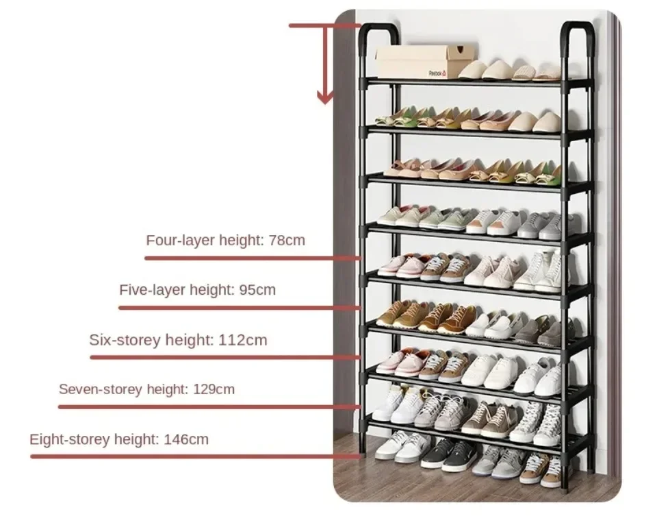 Multilaye Shoe Rack Shoes Organizer Shoerack Shoebox Shoe-Shelf Plant Shelves Metal Cabinet Shoes Organizer Cabinets Space