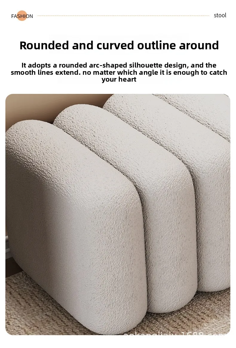 UVR Light Luxury Shoeshine Bench Doorway Upholstered Bench Modern Simple Sofa Footrest Chair Bedside Bench Home Furniture