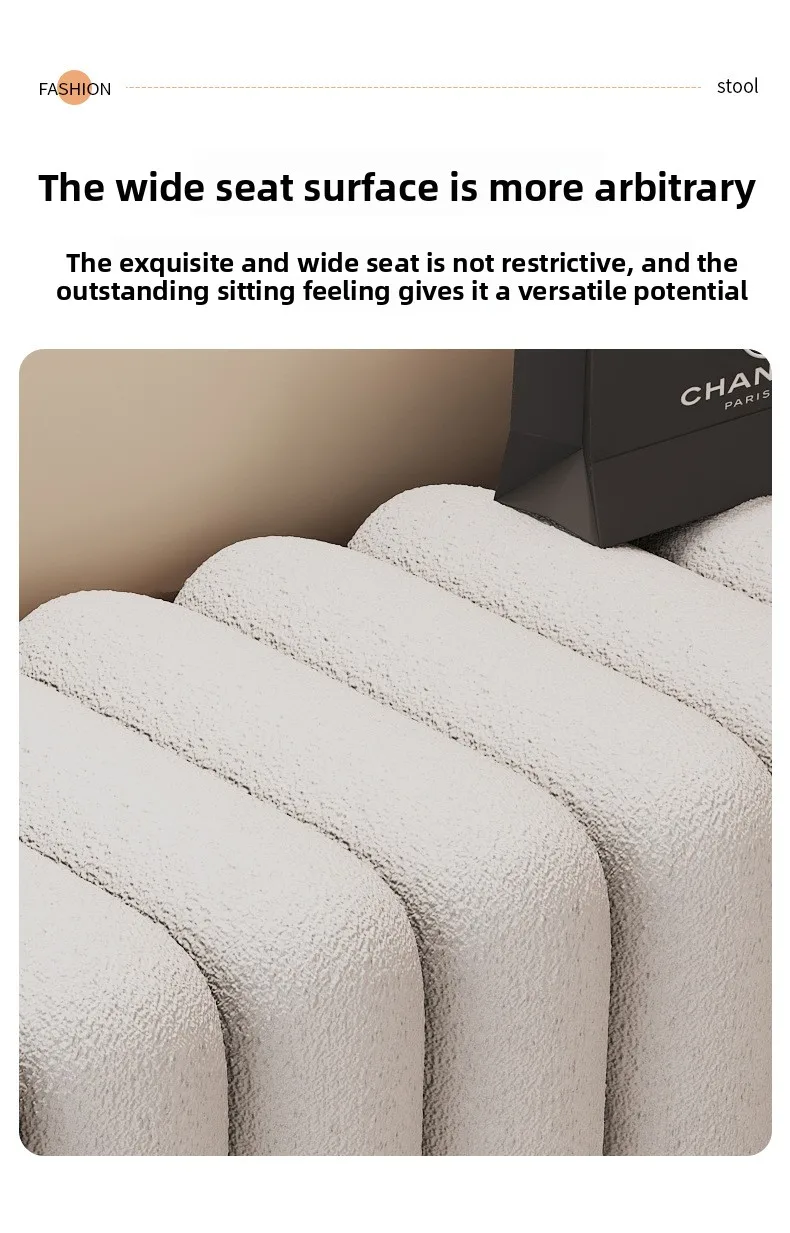 UVR Light Luxury Shoeshine Bench Doorway Upholstered Bench Modern Simple Sofa Footrest Chair Bedside Bench Home Furniture