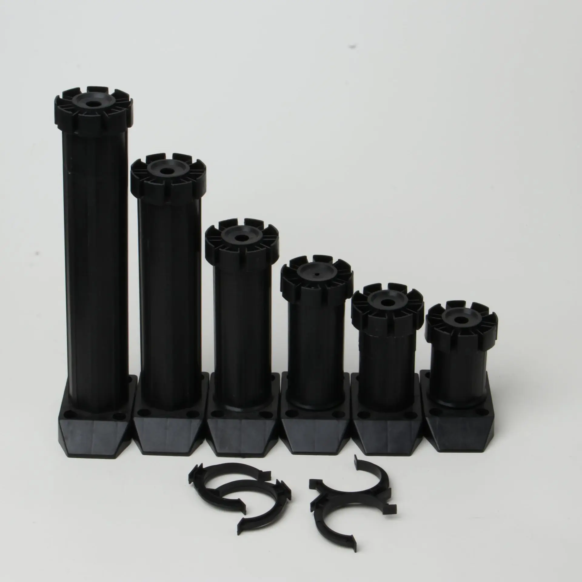12Pcs Heavy Plastic Kitchen Cabinet Levelers With Toekick Clips