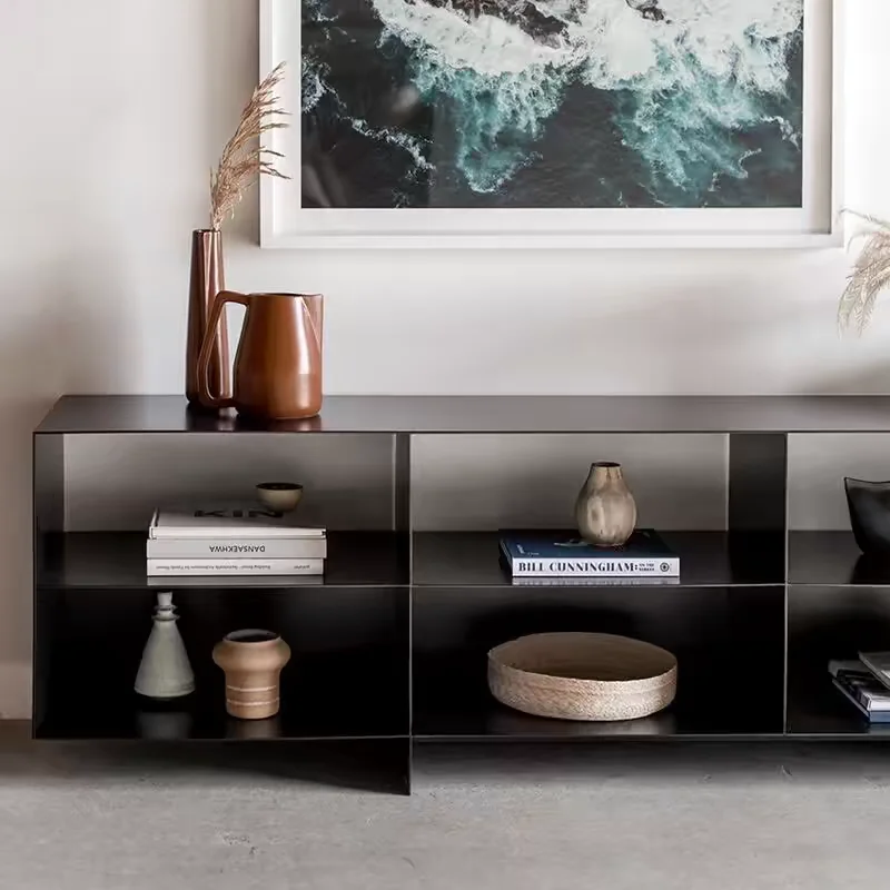 Italian Unique Tv Stand Minimalist Modern Metal Legs Glam Tv Stand Simple Industrial Mueble Para Televisor Room Furniture
