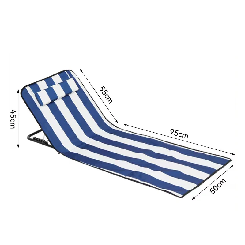 5-speed adjustable lightweight portable folding lounge chair, beach bed, baby crib, suitable for outdoor camping, travel pool