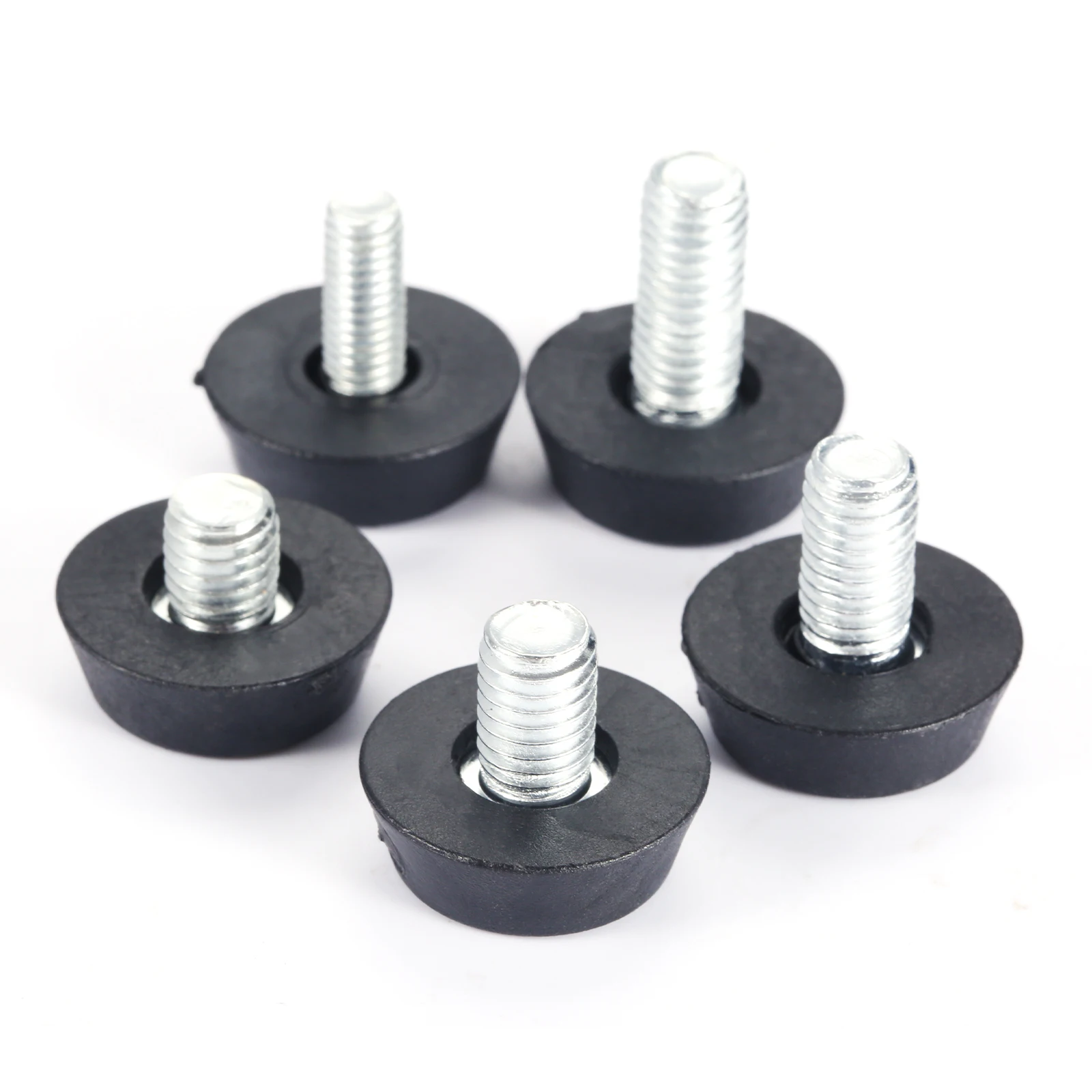 10pcs Furniture Levelers Feet Adjustable Diameter M6/M8*23mm Thread Screw Balance Stem Rack Sofa Table Pad Chair Leg Caps Holder
