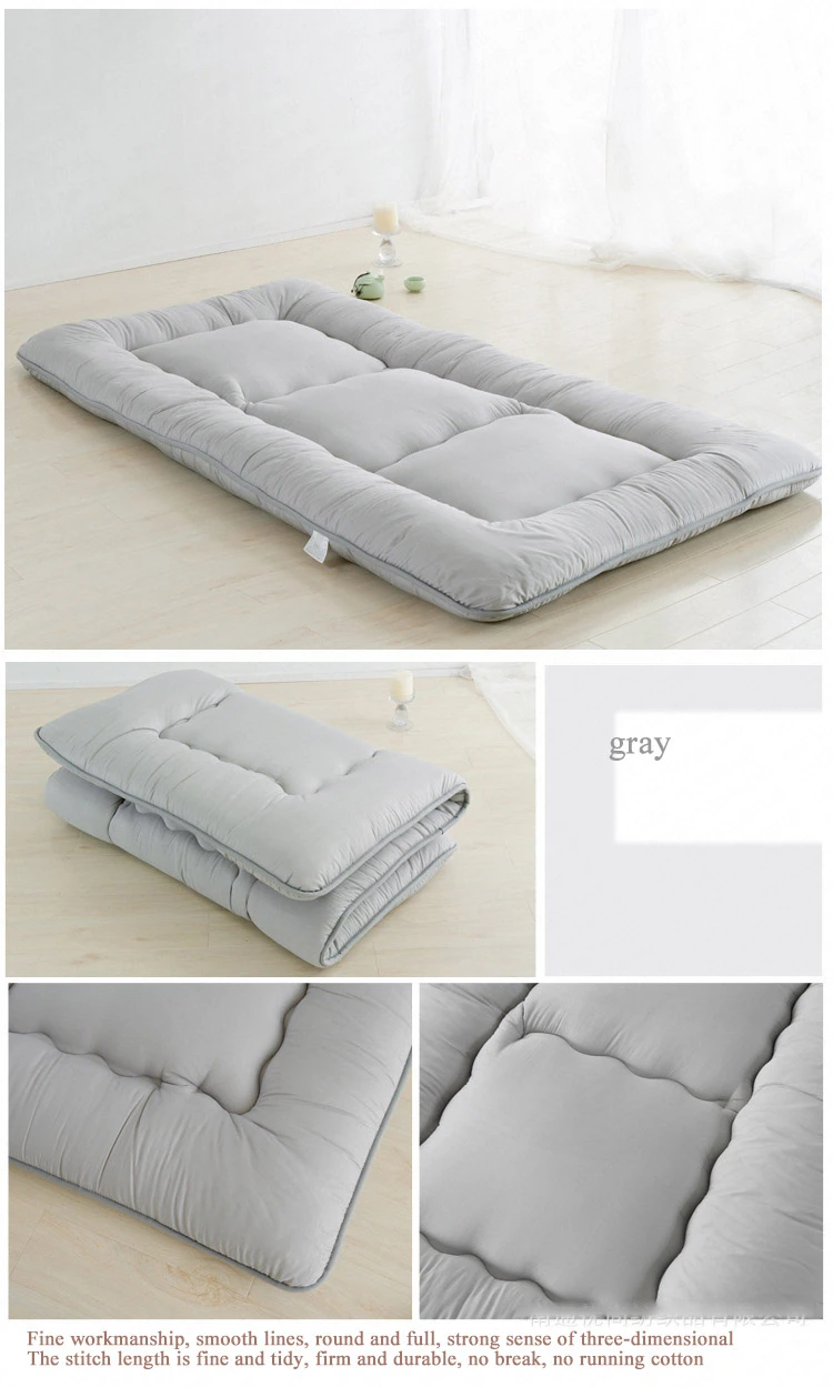 Soft Foldable 8cm Tatami Floor Mat/Pad Fashion Comfy Futon for Dorm/Home Nap Thickened Single Use Sleeping Mattress/Bed