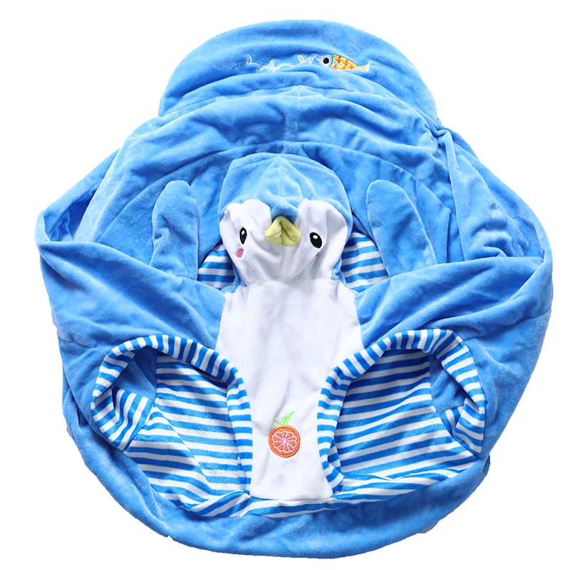 Baby Sitting Chair Cover Cute Animal Shaped Plush Sofa Case Infants Learning Support Seat Cushion