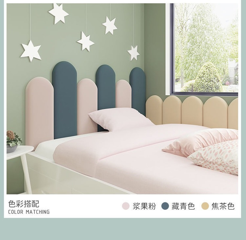 Headboard Bedroom Furniture Bedside Head Board Wall Stickers Self-adhesive Nordic Bed Headrest Cabeceros De Cama 135 90 145 150