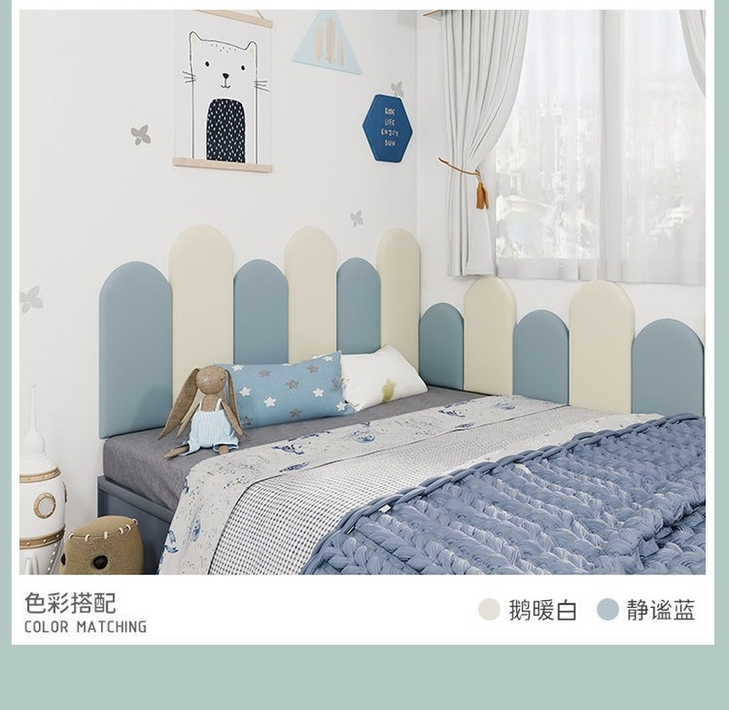 Headboard Bedroom Furniture Bedside Head Board Wall Stickers Self-adhesive Nordic Bed Headrest Cabeceros De Cama 135 90 145 150