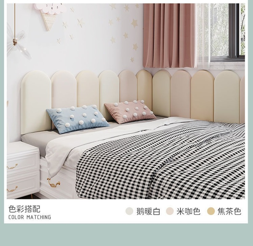 Headboard Bedroom Furniture Bedside Head Board Wall Stickers Self-adhesive Nordic Bed Headrest Cabeceros De Cama 135 90 145 150