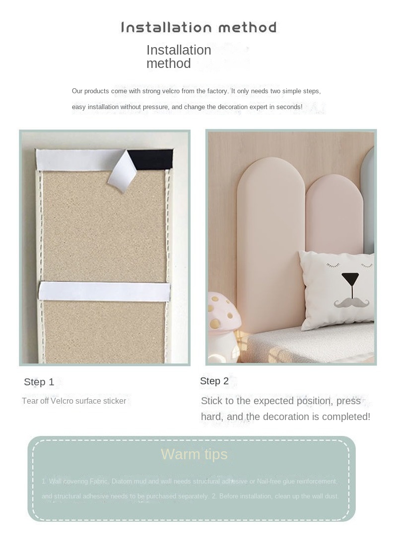 Headboard Bedroom Furniture Bedside Head Board Wall Stickers Self-adhesive Nordic Bed Headrest Cabeceros De Cama 135 90 145 150