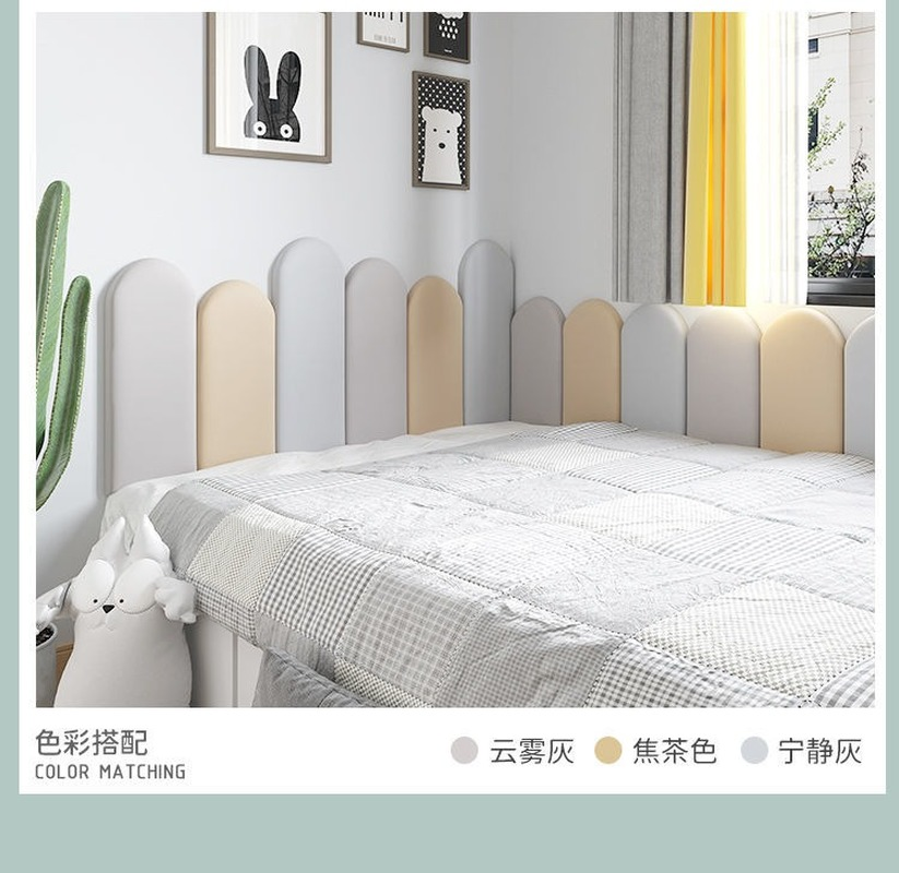 Headboard Bedroom Furniture Bedside Head Board Wall Stickers Self-adhesive Nordic Bed Headrest Cabeceros De Cama 135 90 145 150