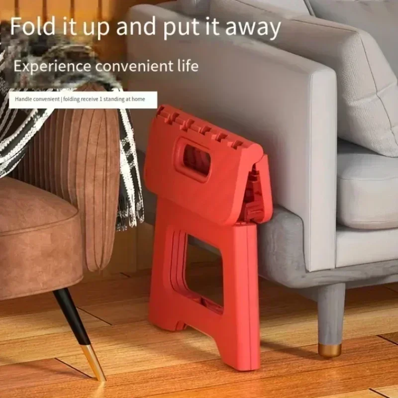New Adult Children Portable Folding Stool Thickened Plastic Saddle Chair for Outdoor Activities and Fishing Gifts Party Favors