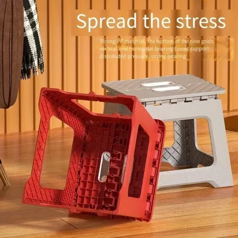 New Adult Children Portable Folding Stool Thickened Plastic Saddle Chair for Outdoor Activities and Fishing Gifts Party Favors