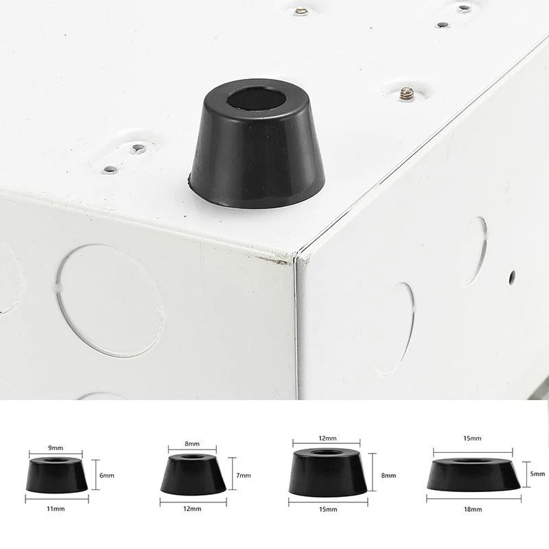 30pcs Speaker Cabinet Furniture Chair Table Box Conical Rubber Foot Pad Stainless Steel Stand Shock Absorber Skid Resistance