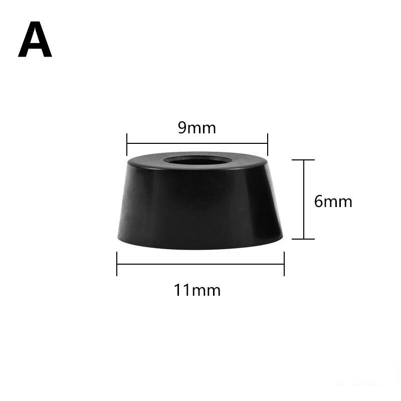 30pcs Speaker Cabinet Furniture Chair Table Box Conical Rubber Foot Pad Stainless Steel Stand Shock Absorber Skid Resistance