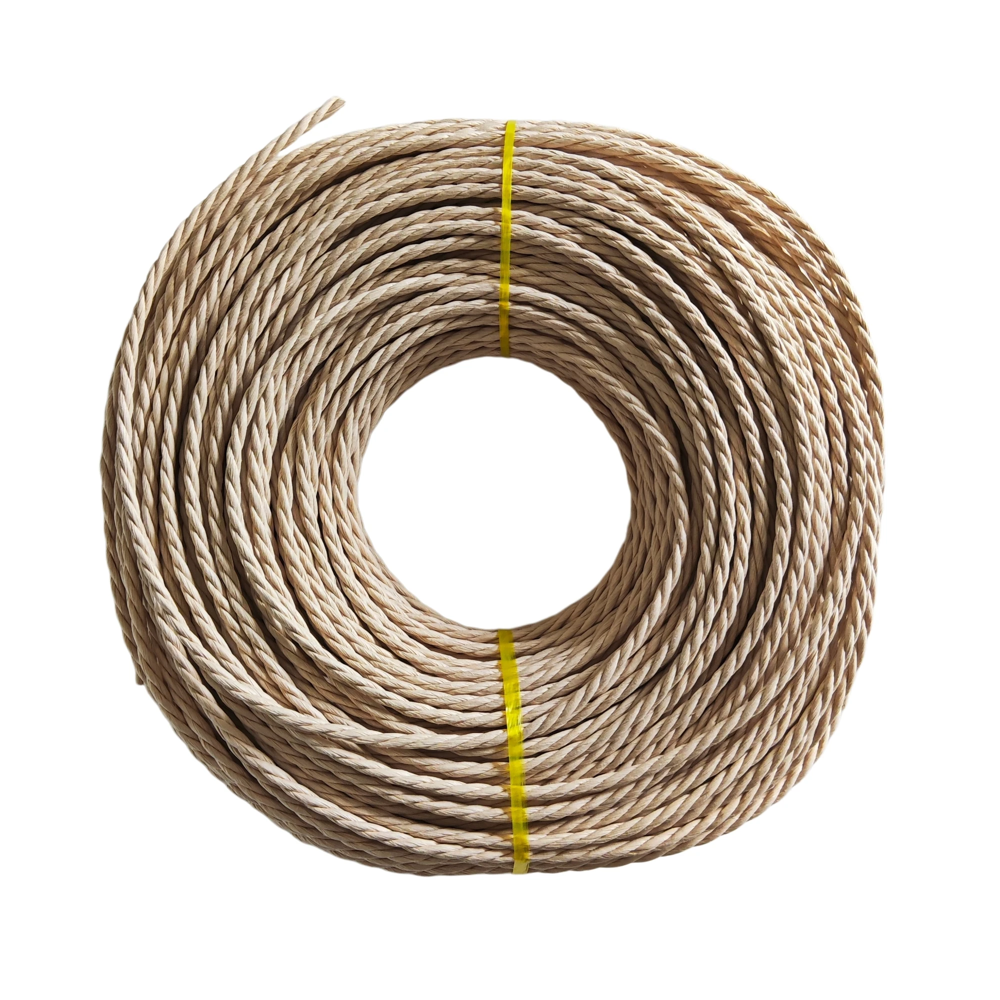 4mm Danish Paper Cord, Natural 3-Ply Oiled Paper Rope 500g for Chair Seat Weaving, DIY Crafts, Gardening