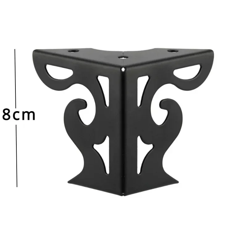 4pcs 8cm European Style Height Hollow Out Modern Furniture Sofa Legs Matte Finish Table Cabinet Bed Cupboard Furniture Feet