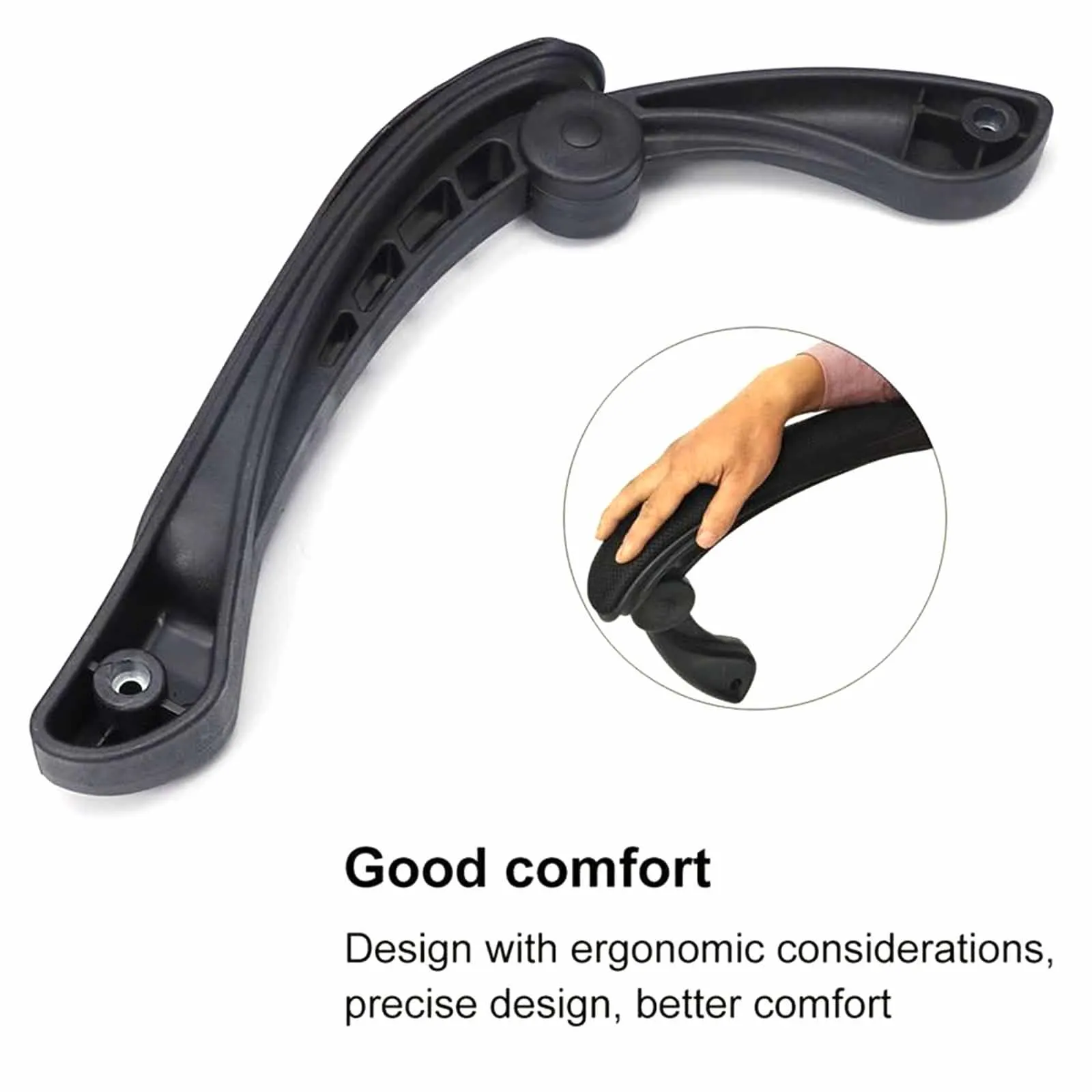 2x Universal Office Chair Armrest Replacement Armrest Height Cushions Adjustable Footrest Set Rotation for Lifting Office Chair