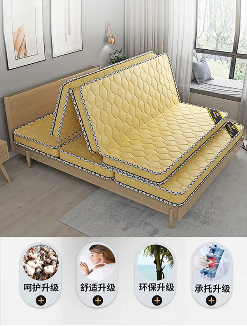100% Natural Coir mattress coconut palm mattress pad hard coir palm folding mattress tatami floor mat household natural coir mat
