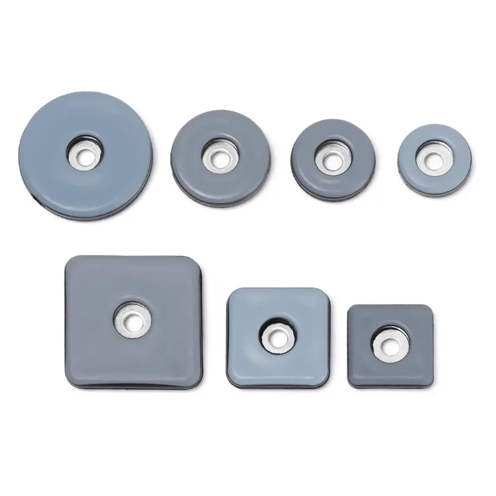 8pcs Slider Pad Easy Move Heavy Furniture Table Bases Protector Legs Anti-abrasion Floor Mat with Screws