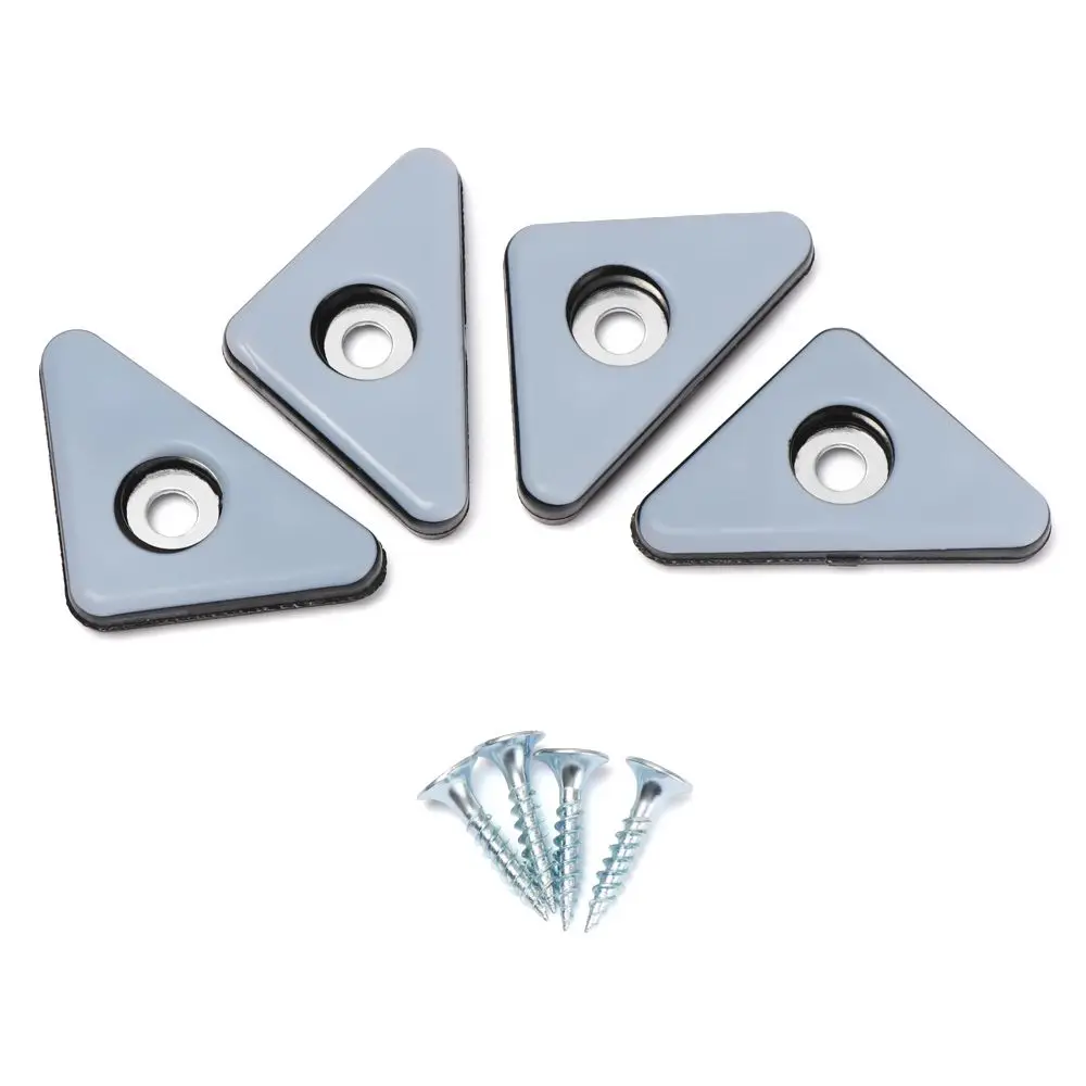 8pcs Slider Pad Easy Move Heavy Furniture Table Bases Protector Legs Anti-abrasion Floor Mat with Screws