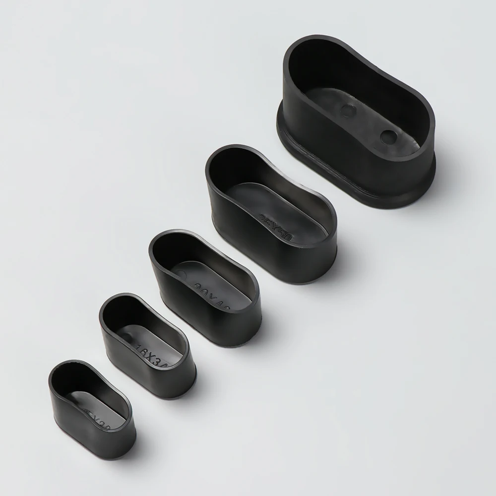 4pcs Non-Slip Oval Chair Leg Caps Feet Protector Pads Furniture Leveling Feet Mat Furniture Table Covers Socks Dust Cover