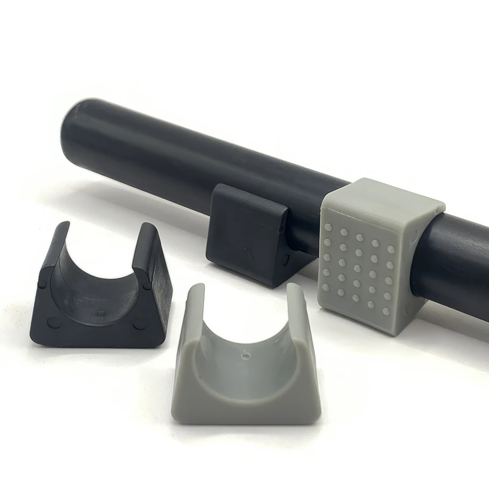 10Pcs 19mm Plastic Office Chair Leg Pads Covers U-type Tube Pipe Clamp Chair Leg Tip Protectors Feet Wrap Pads Floor Protection