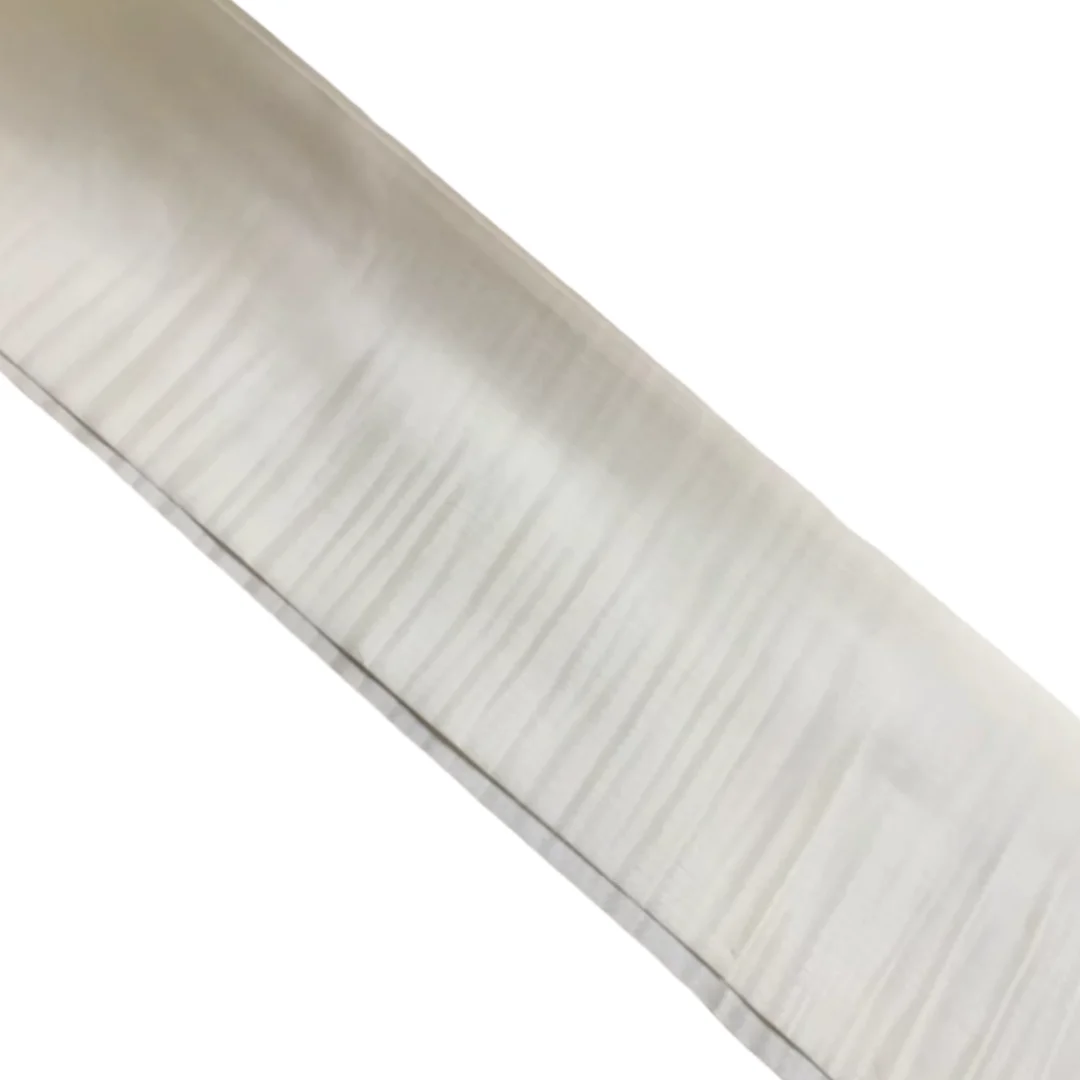 Length:2.5meters Width:140mm Thick:0.25mm Natural White Maple Horizontal Figured Wood Veneer DIY Guitar Furniture Decoration