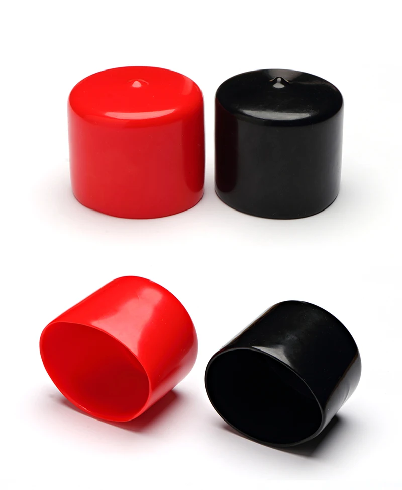 Rubber Cap Sleeve Soft Elasticity Silicone Protective Cover Sealing Plug Thread Protection Sleeve Black Red White Blue 1.5-24mm