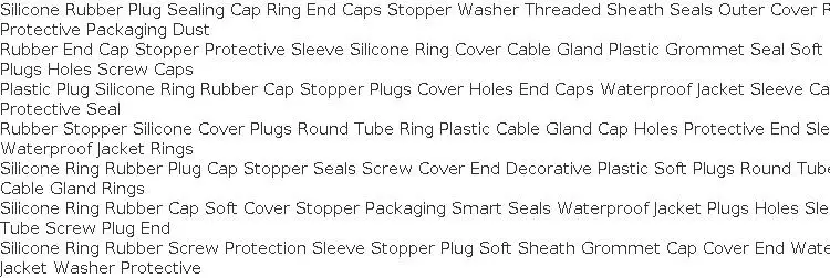 Rubber Cap Sleeve Soft Elasticity Silicone Protective Cover Sealing Plug Thread Protection Sleeve Black Red White Blue 1.5-24mm