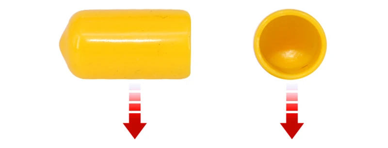 Rubber Cap Sleeve Soft Elasticity Silicone Protective Cover Sealing Plug Thread Protection Sleeve Black Red White Blue 1.5-24mm