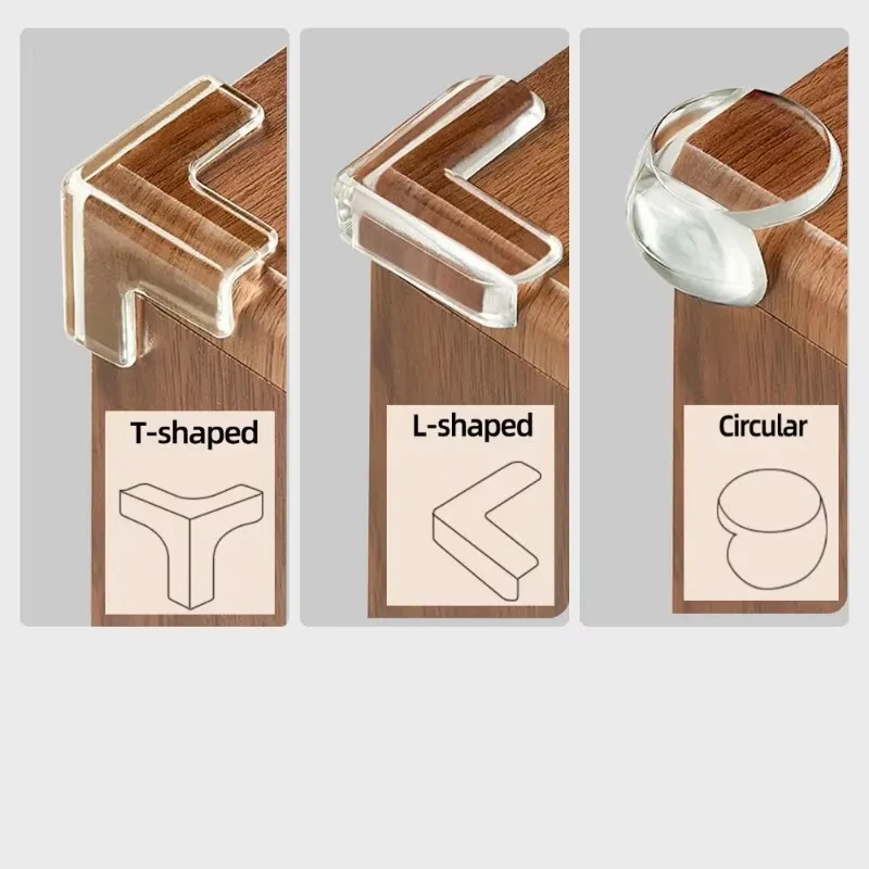 20/10/4PCS Clear Anti-collision Coffee Table Furniture Corner Protectors Children's Soft Corner Sheathing Living Room Decor