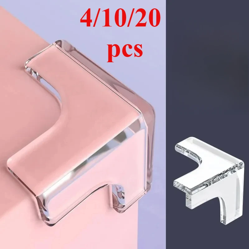 20/10/4PCS Clear Anti-collision Coffee Table Furniture Corner Protectors Children's Soft Corner Sheathing Living Room Decor