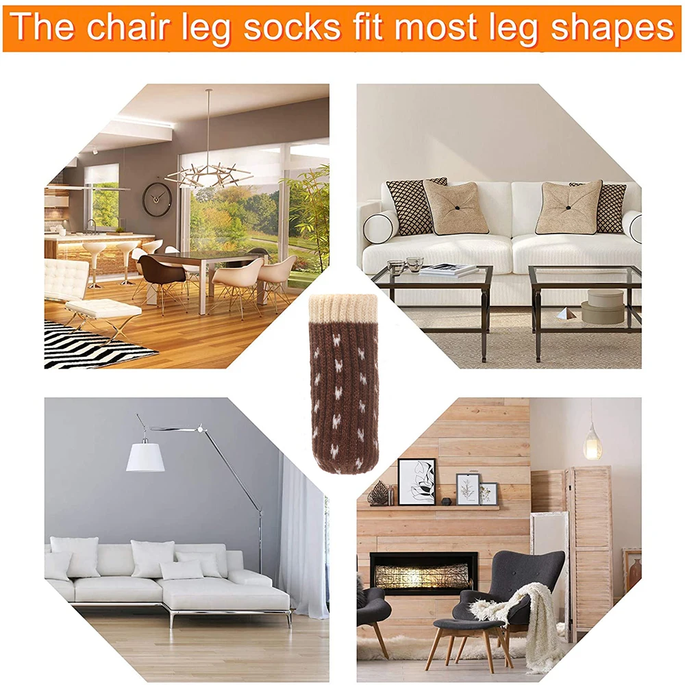 Protective Case Non-Slip High Elastic Furniture Feet Cover Chair Leg Caps Furniture Socks Pads