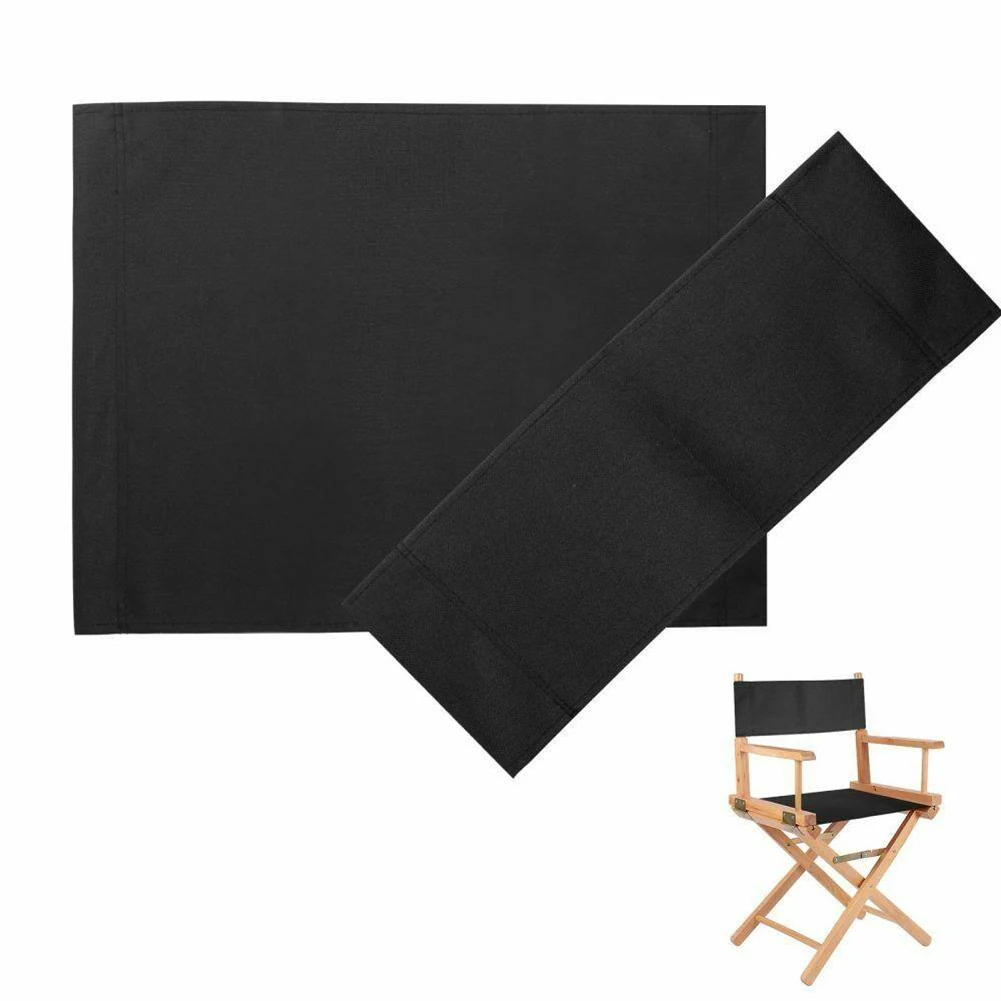 Canvas Replacement Beige Casual Director Movie Chair Covers Kit Seat And Back Easy To Clean For Home Patio Supplies Furniture
