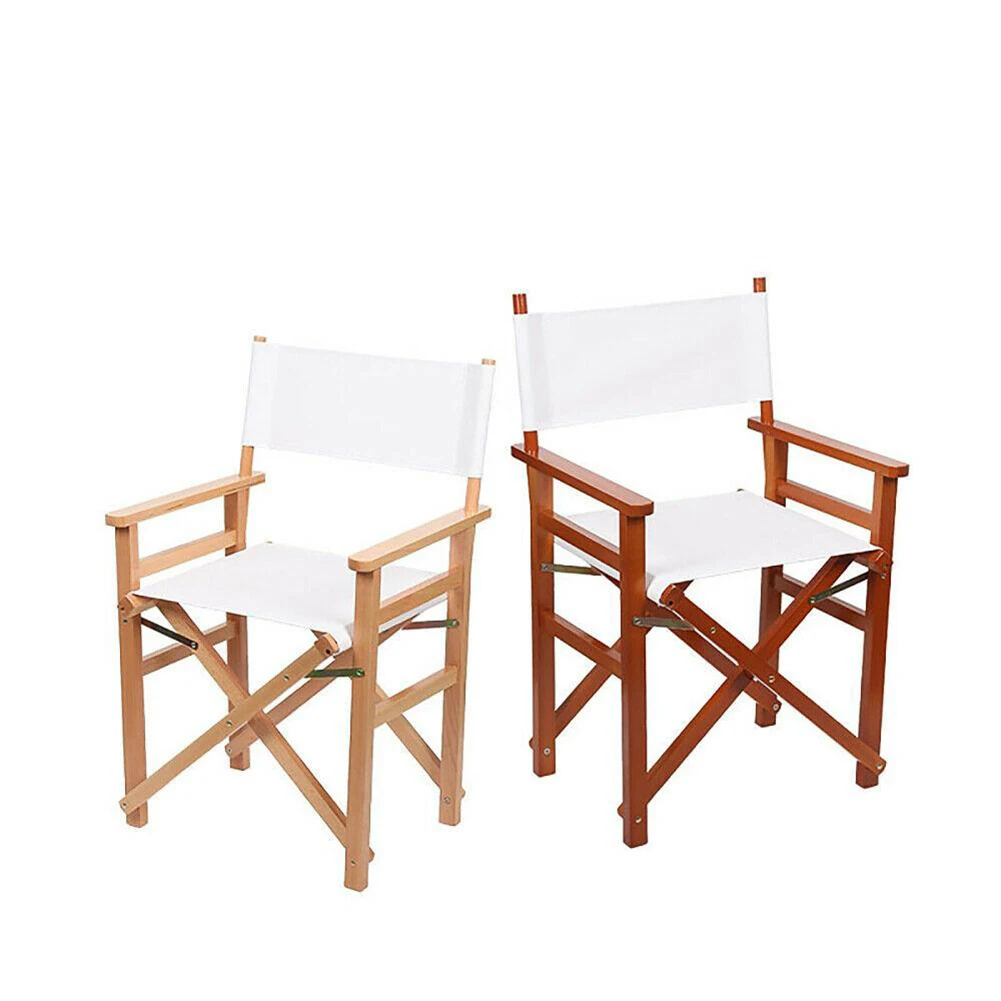 Canvas Replacement Beige Casual Director Movie Chair Covers Kit Seat And Back Easy To Clean For Home Patio Supplies Furniture