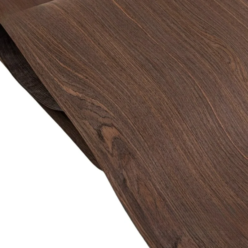 Smoked Oak Technology Wood Veneer Sheets Furniture Decoration Cabinet Wallpaper Renovate Wooden Panels L:2.5Metersx580x0.3mm