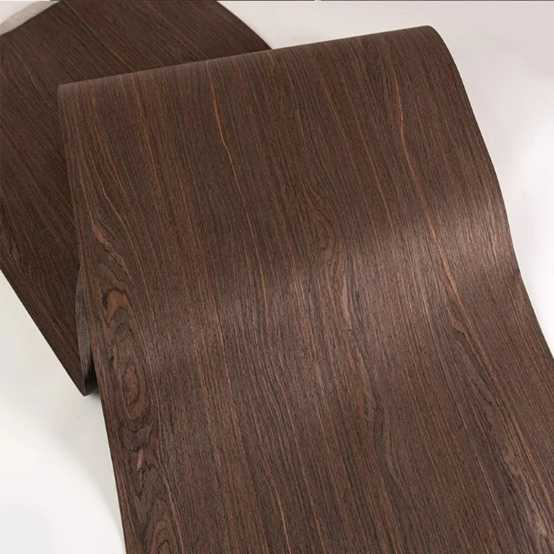 Smoked Oak Technology Wood Veneer Sheets Furniture Decoration Cabinet Wallpaper Renovate Wooden Panels L:2.5Metersx580x0.3mm